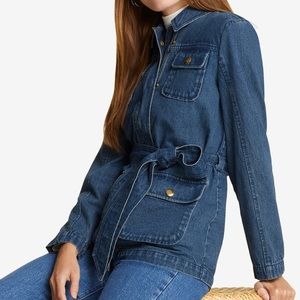 Field Jacket in Dark Wash Denim